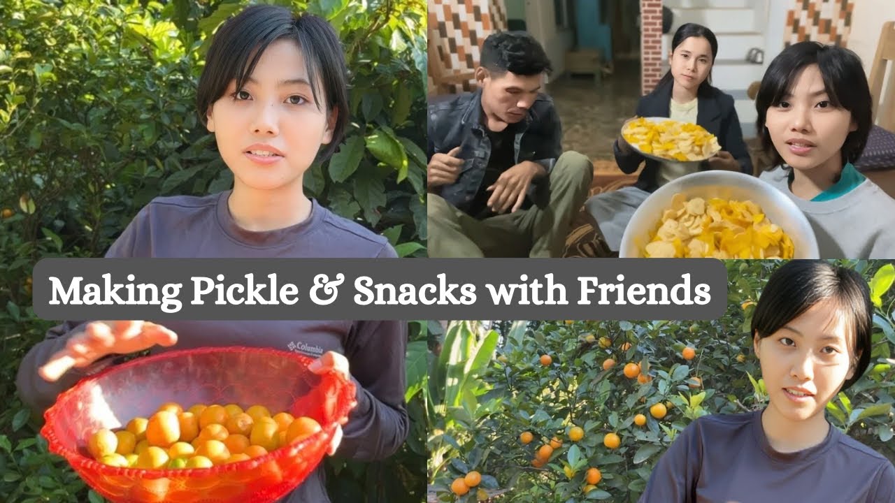 Making Calamansi Pickle, Pumpkin Chips, and Banana Chips with My Friends from the Neighbourhood 😄