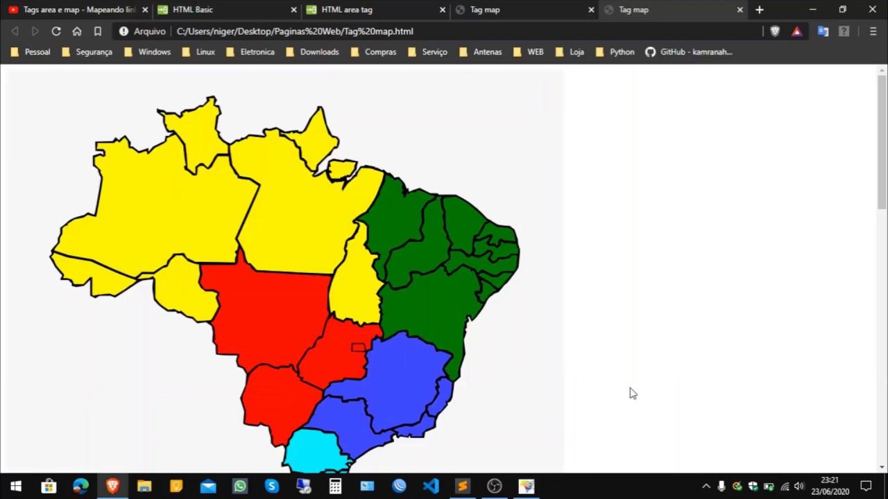 Como mapear imagens com gimp, e usar as coordenadas com a tag area html5