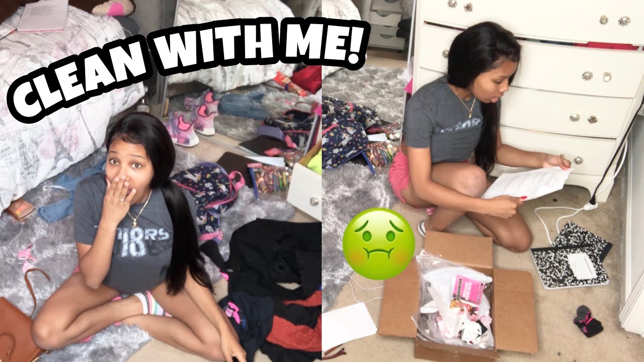 CLEAN MY ROOM WITH ME! *time lapse*