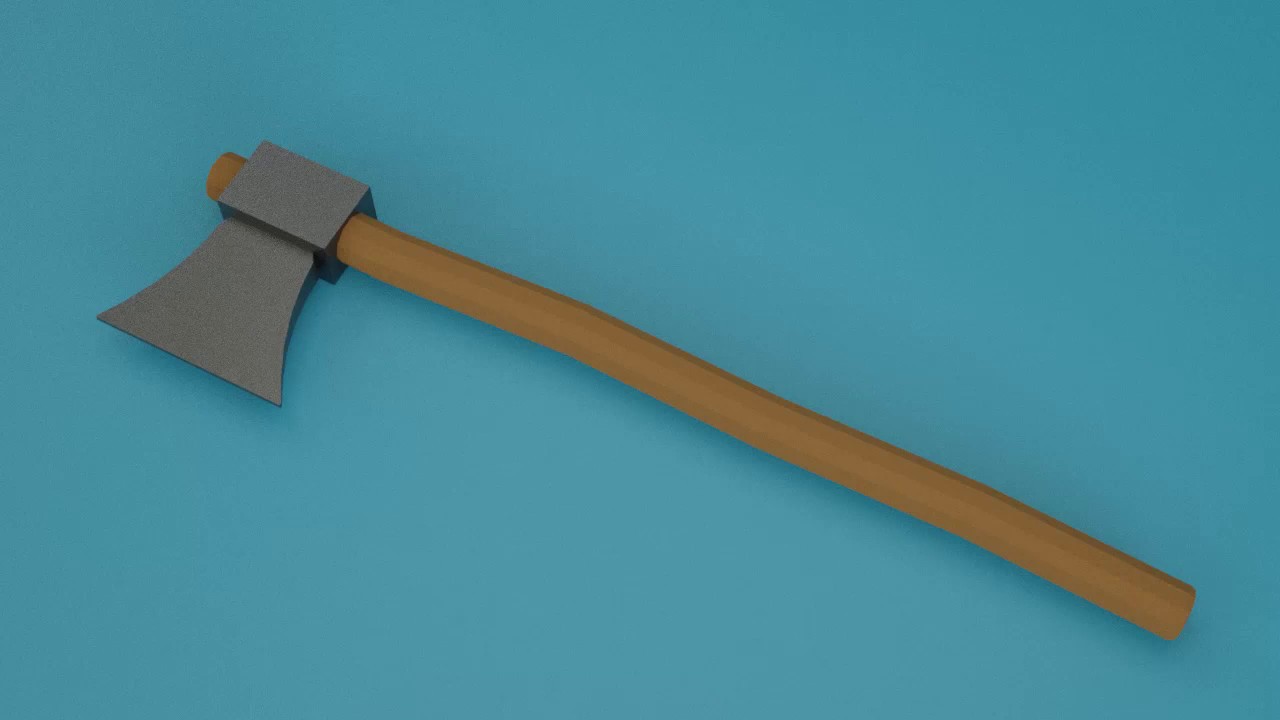 Creating Simple Axe 3D Modelling in Blender