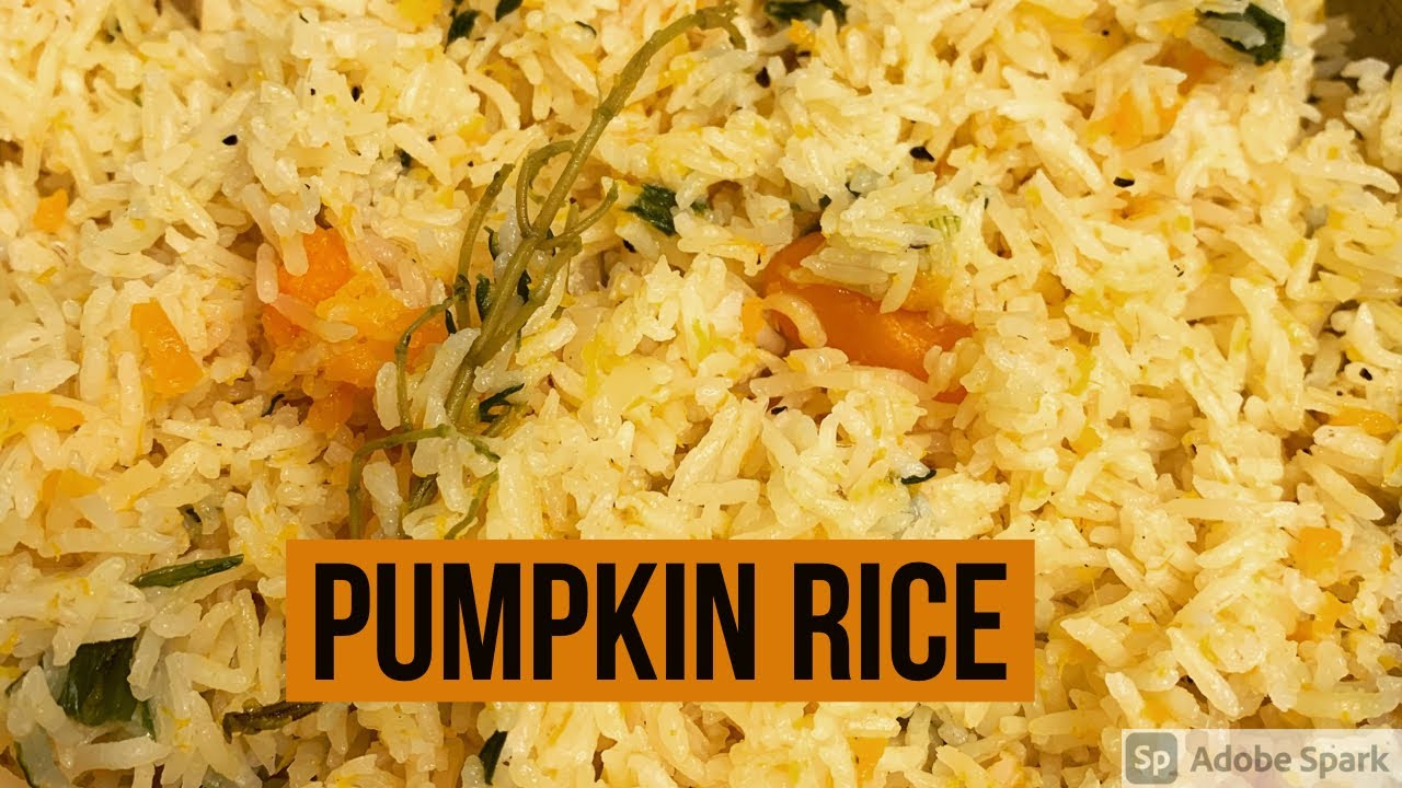 Seasoned Pumpkin Rice ( I used Butternut squash as a substitute)