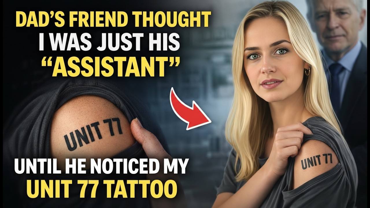 My Dad’s Friend Thought I Was Just His “Assistant” — Until He Noticed My UNIT 77 Tattoo