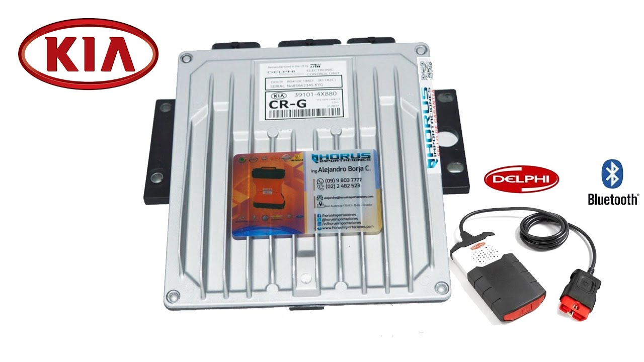 Como programar Inyectores Kia Carnival 2.9 DIESEL con Delphi DS150e con ECU DCM3.2 39101-4x880 CR-G