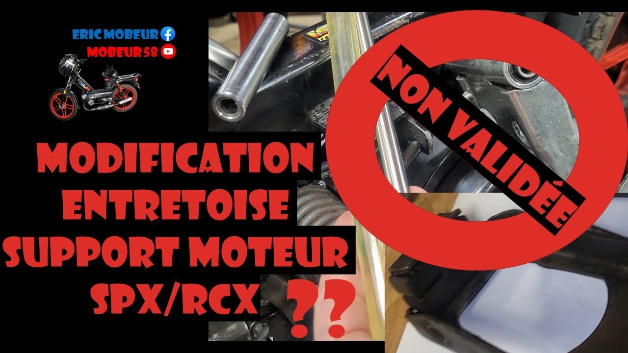 A NE PAS FAIRE : Modification de l'entretoise du support moteur SPX/RCX par du Polyuréthane