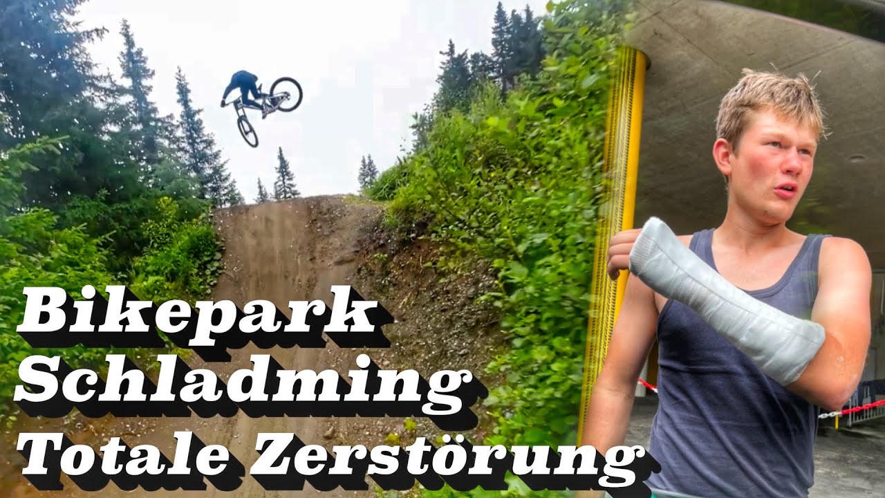 Bikepark Schladming | Totale Zerstörung☠️ Sendung ins Krankenhaus🏥 Julian Schneider