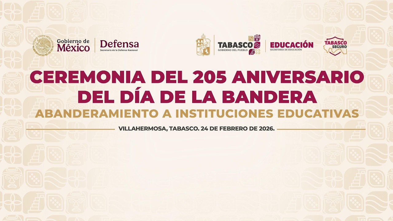 Ceremonia del 205 Aniversario del Día de la Bandera. Abanderamiento a Instituciones Educativas.