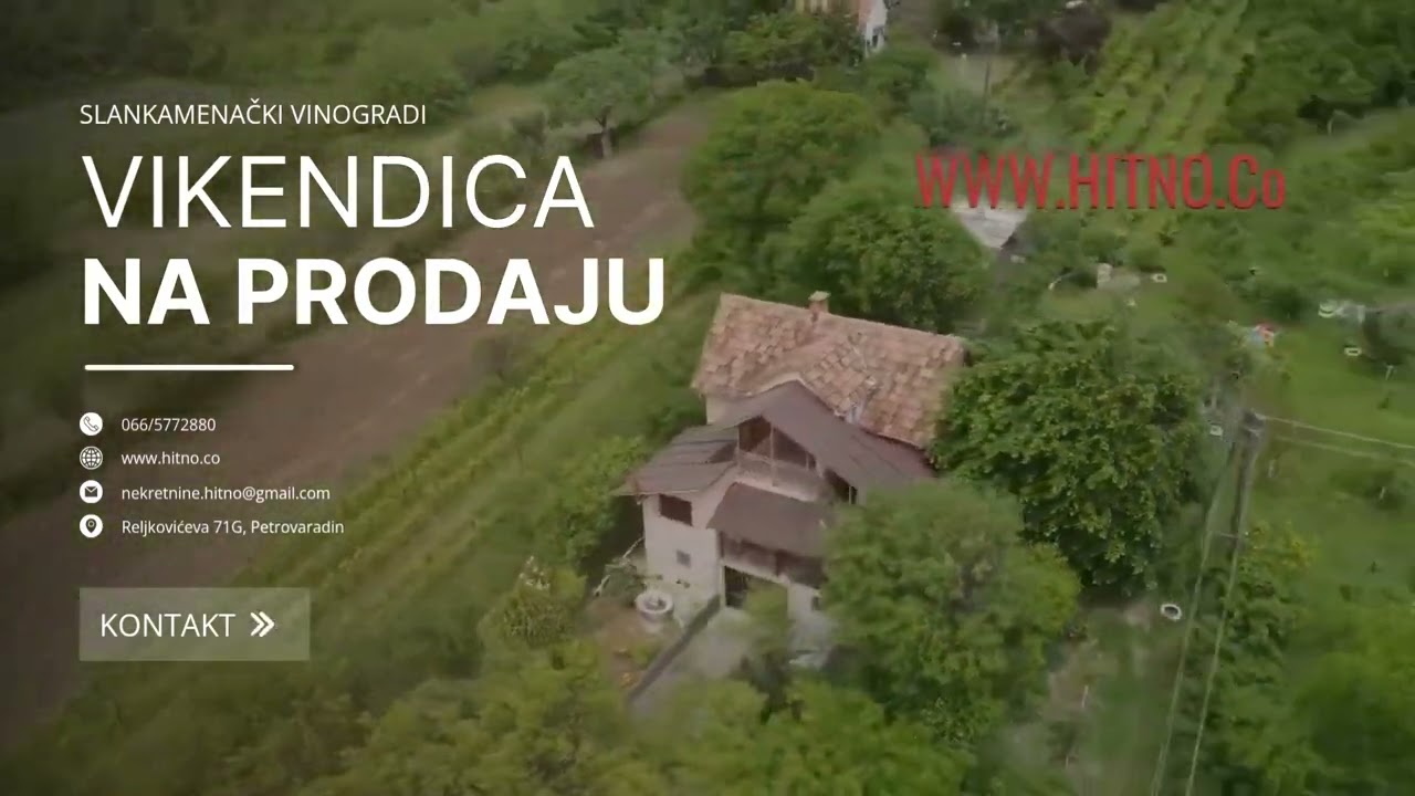 SLANKAMENAČKI VINOGRADI VIKENDICA NA PRODAJU! HITNO!