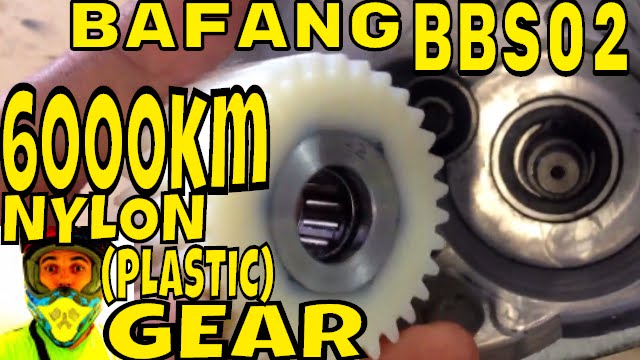 6000km Nylon (plastic) gear tested on cargo bike with Bafang BBS02 8fun electric bike motor