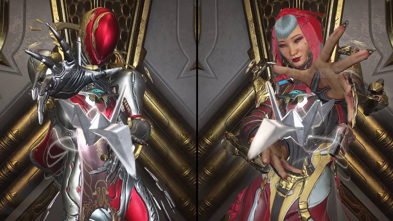 WARFRAME: Демонстрация обликов Мэг Джемини &mdash; Полная трансформация и монолог Аой!