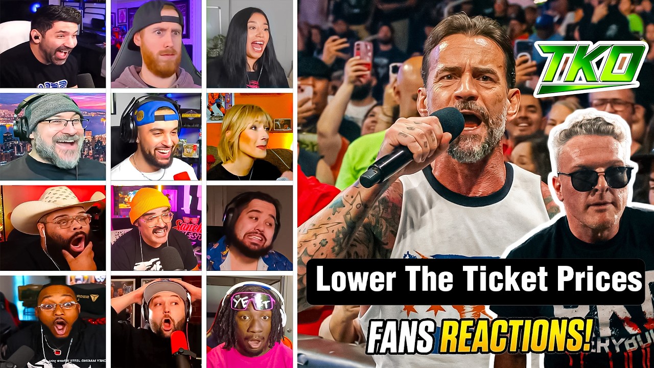 WWE Fans Reactions! CM Punk Promo About TKO & Pat McAfee | #wweraw #cmpunk