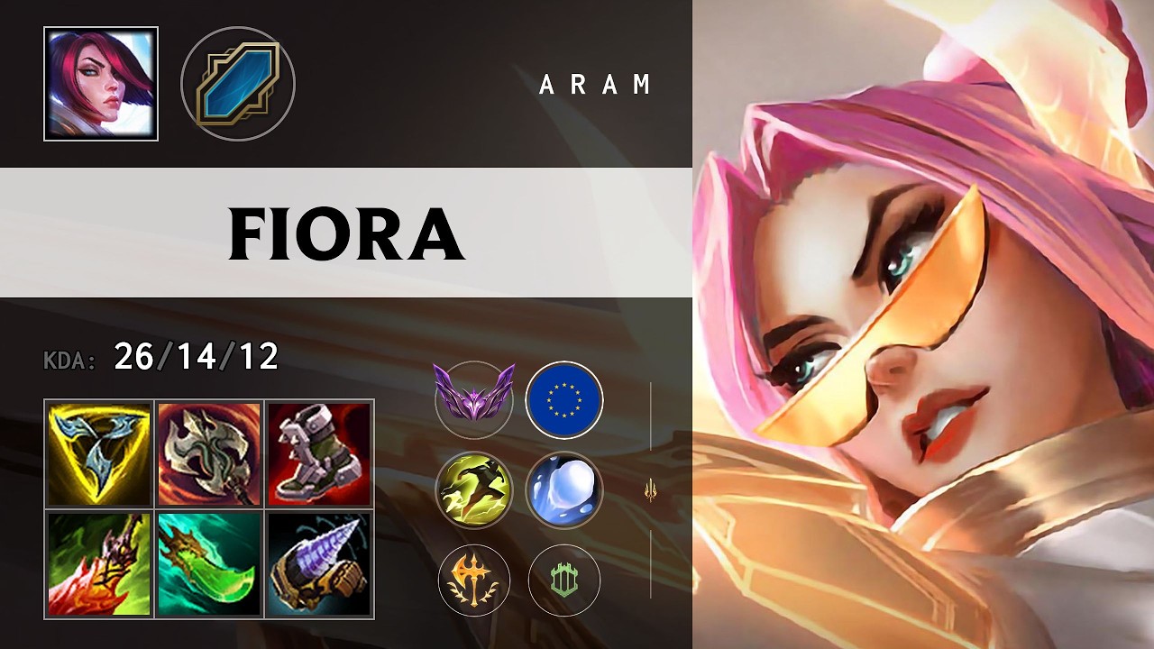 Fiora ARAM - EUW Master Patch 26.14