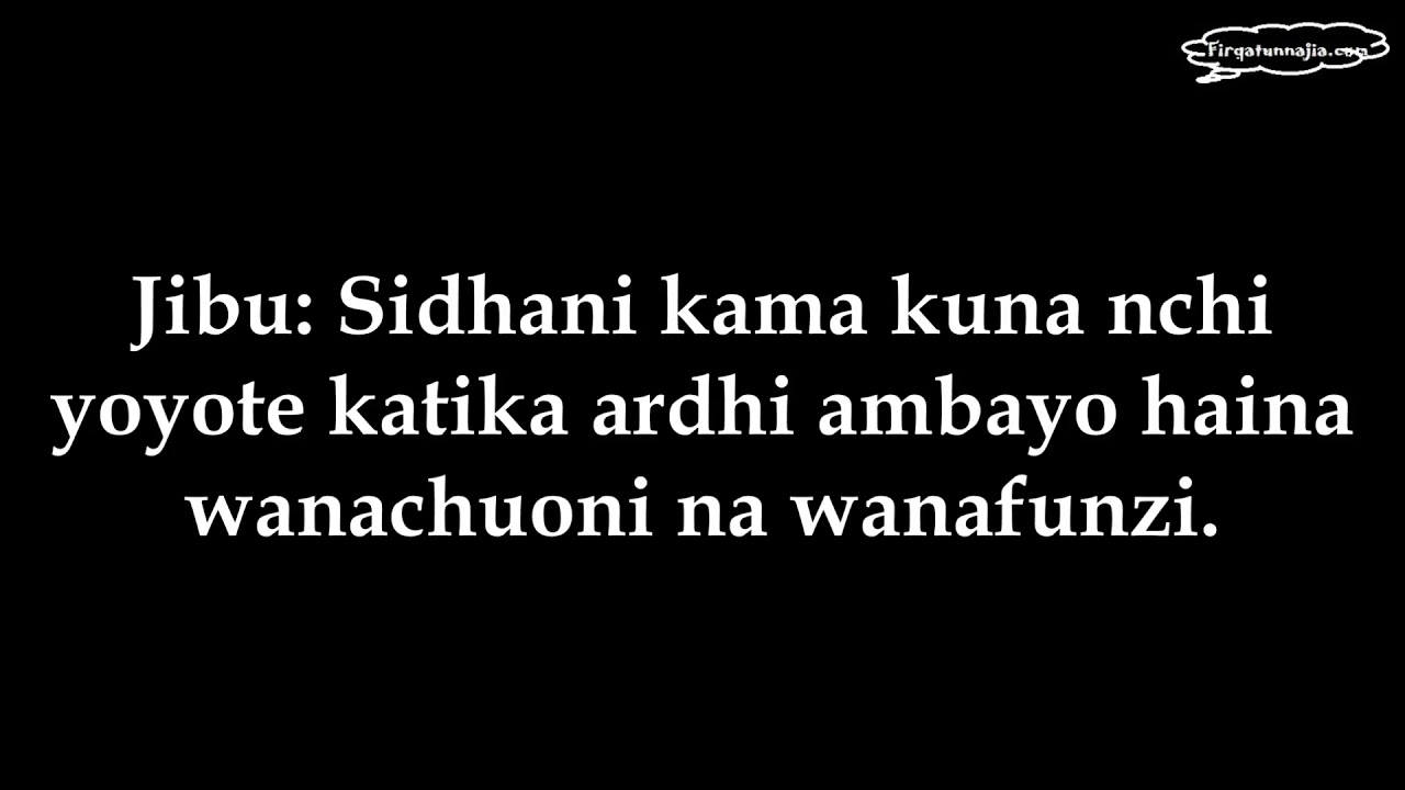 La Kufanya Pindi Mji Mzima Hauna Wanachuoni