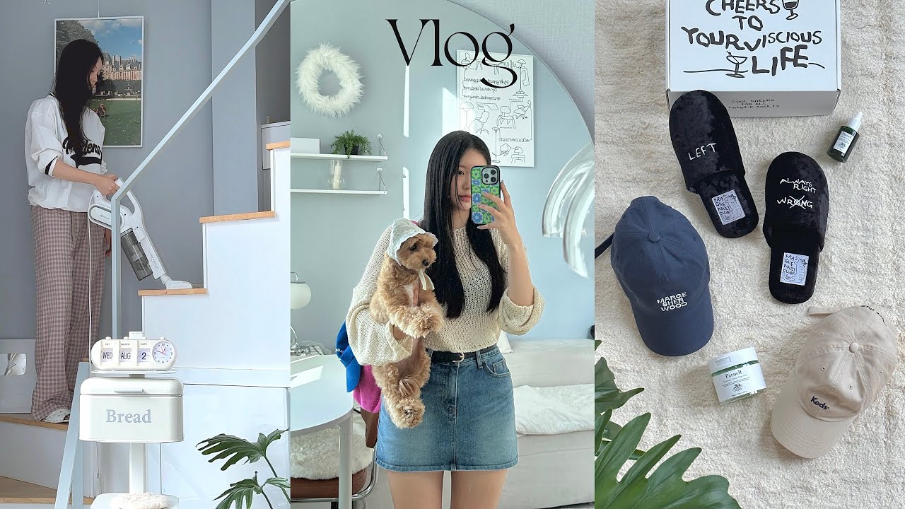 (sub) vlog⛱️ Clean with me!∙Fashion item unboxing∙Dog beach in Korea