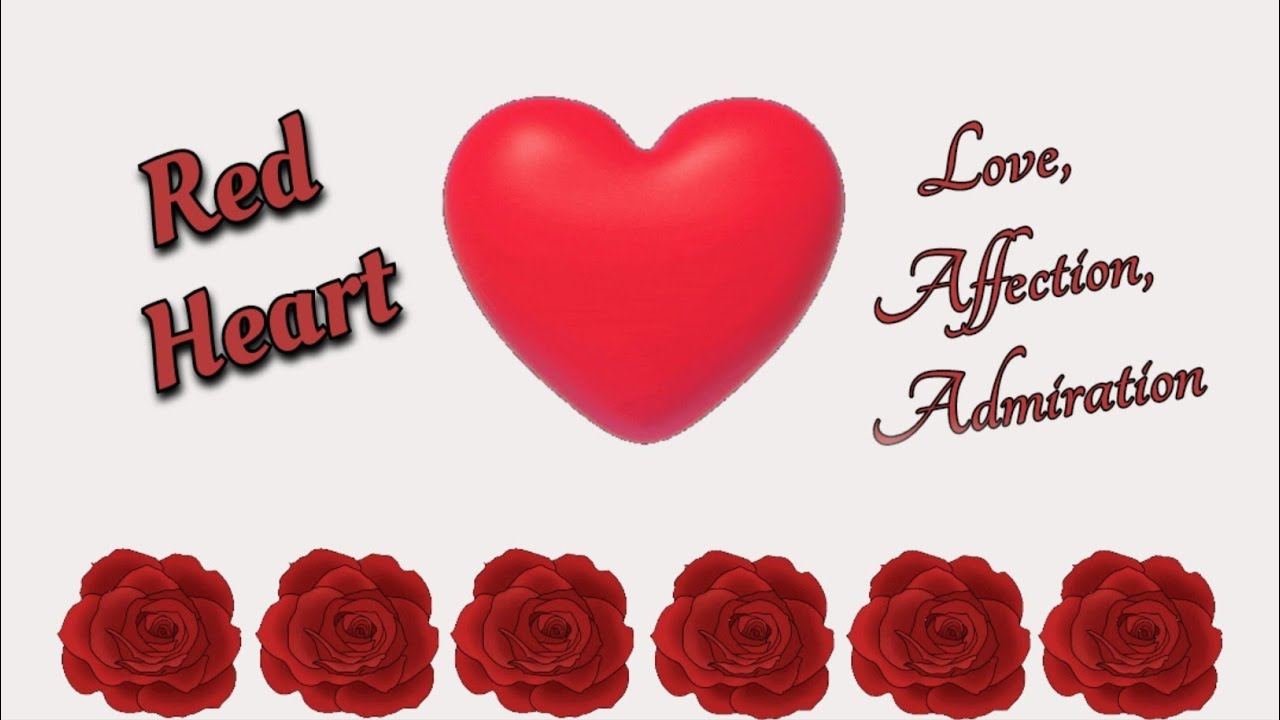 Red Heart Emoji Meanings and Uses❤️/Red heart emoji @mmmEnglish_Emma 