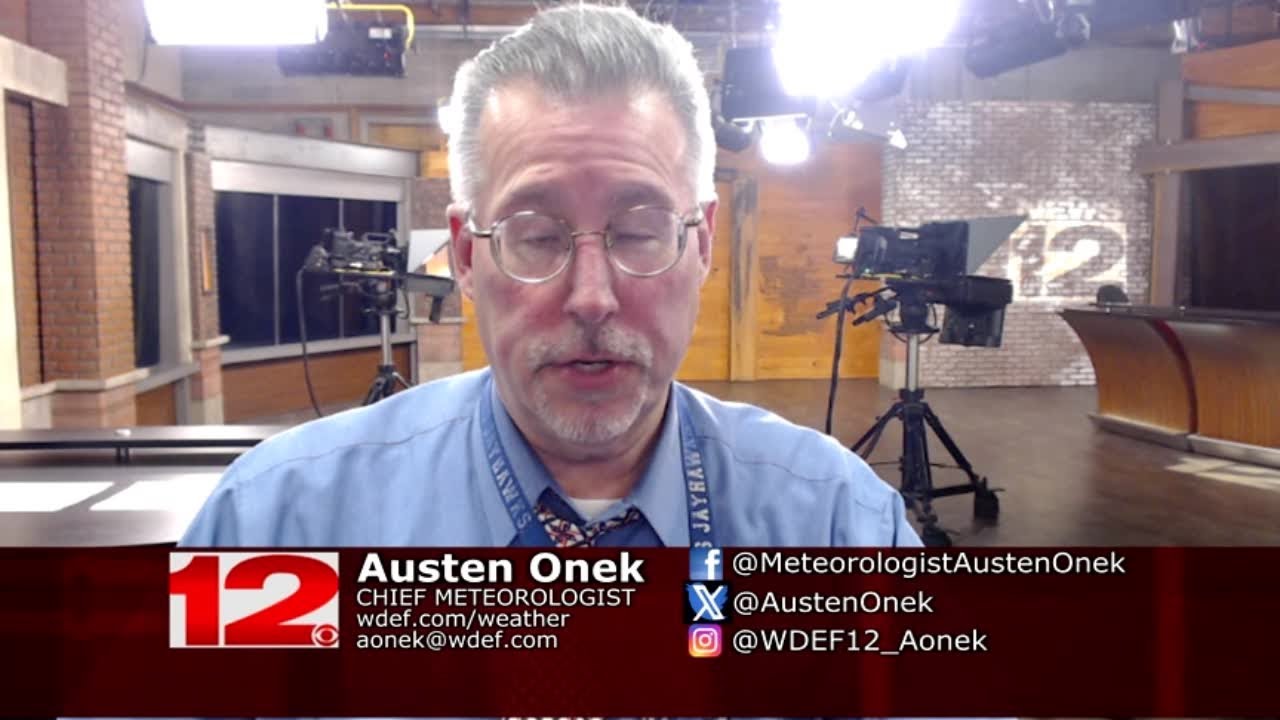YOUR WDEF-TV NEWS 12 FORECAST UPDATE FOR FRIDAY EVENING