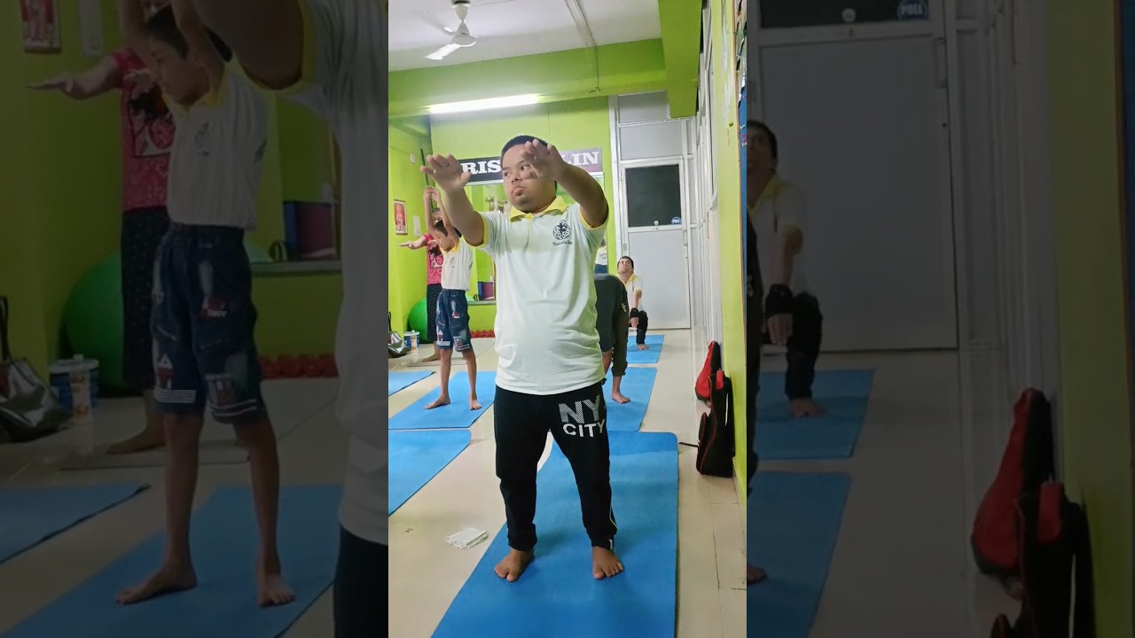 Yoga for Special needs children #yoga #yogaforall #autistic #downsyndrome #adhd