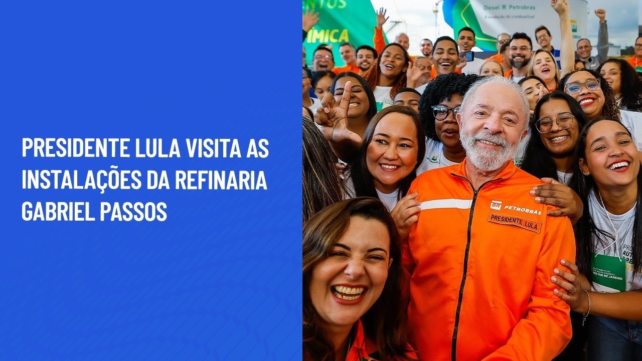 #aovivo Presidente Lula visita as instalações da Refinaria Gabriel Passos