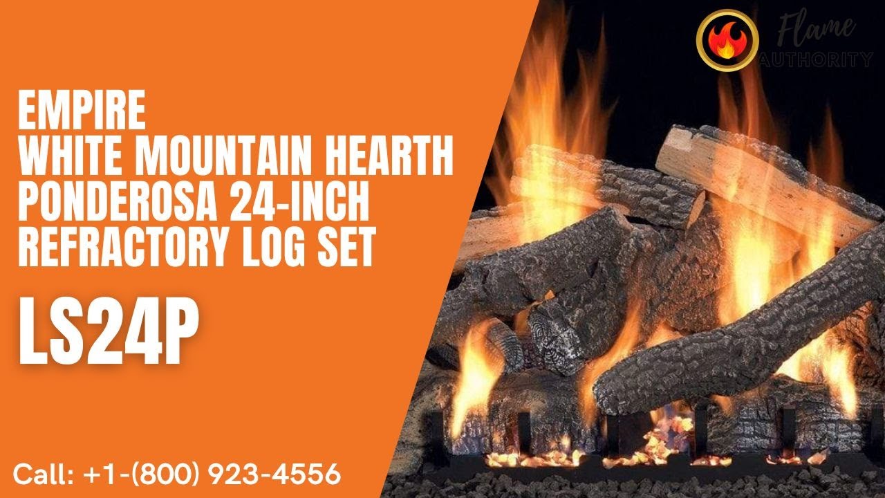 Empire White Mountain Hearth Ponderosa 24-inch Refractory Log Set LS24P