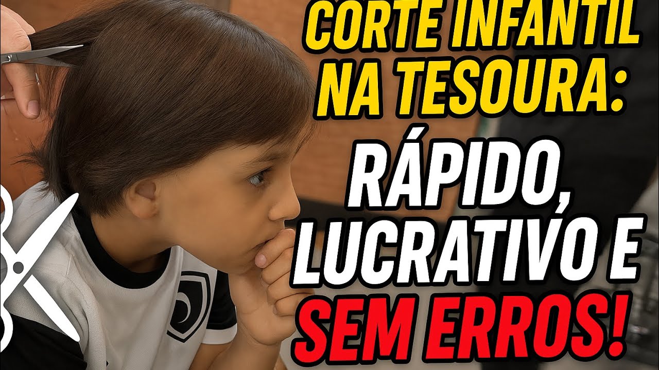 🎯 Corte Infantil na Tesoura: Rápido, Lucrativo e Sem Erros! 💸✂️