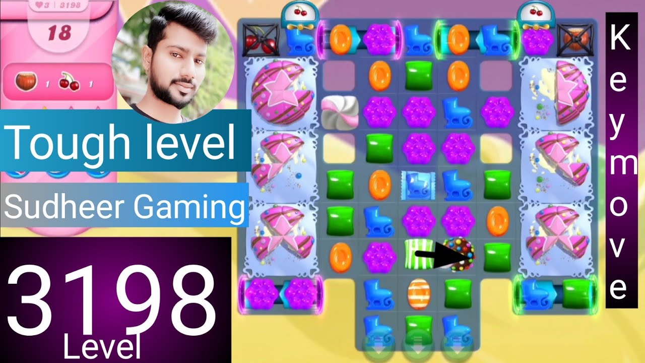 Candy crush saga level 3198 । Tough level । No boosters । Candy crush 3198 help । Sudheer Gaming