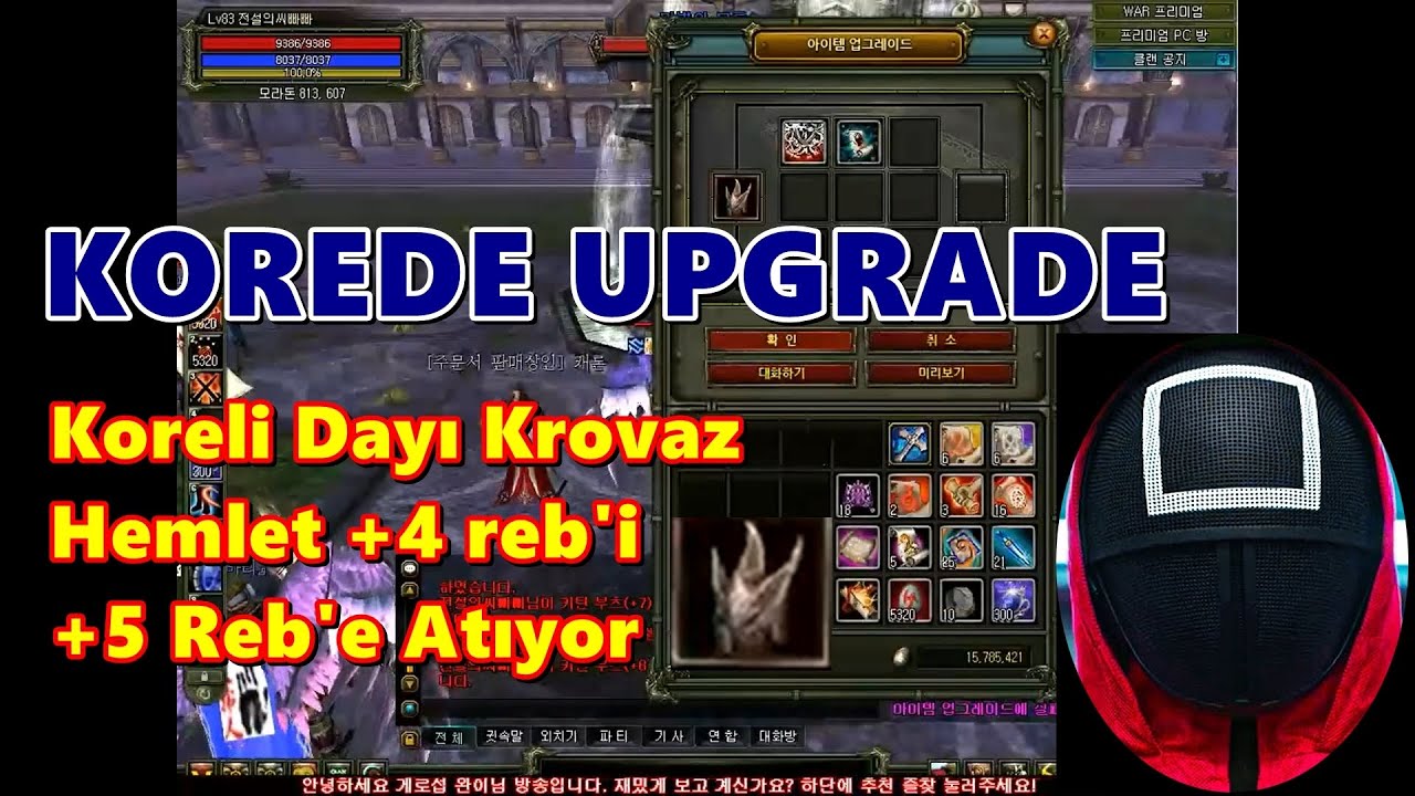 Knight Online Koreli Dayı +8 Krovaz Upgrade #knightonline #upgrade #knightonlinefarm #koreko #gemkır