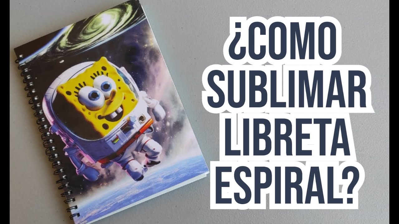 ¿Cómo sublimar libreta espiral?