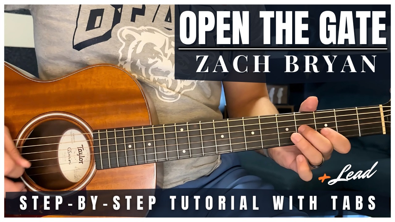 Урок игры на гитаре с табулатурами от Зака ​​Брайана Open The Gate