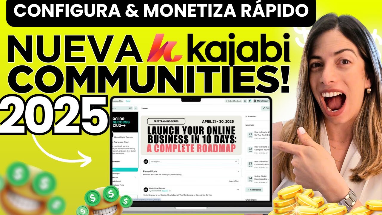 &iexcl;La Nueva Comunidad Kajabi 2025 Cambia el Juego! Configura Kajabi Community Tutorial 2025