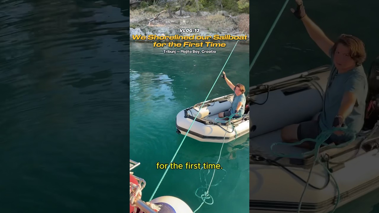 WE SHORELINED OUR SAILBOAT FOR THE FIRST TIME! #travel #nauticallife #sailaway #sailing