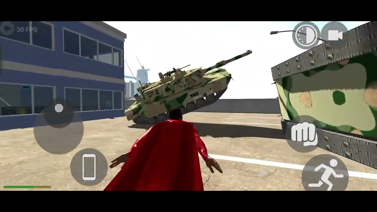“GTA Mobile ACTION 🔥 | Superman 🆚 Heavy Tank Power Clash!”