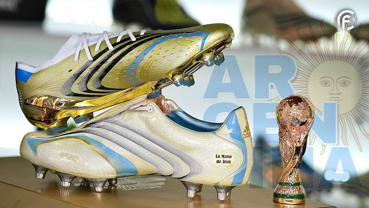 Botines de Leo Messi en los Mundiales. Los primeros que usó y los que fueron Campeones del Mundo.