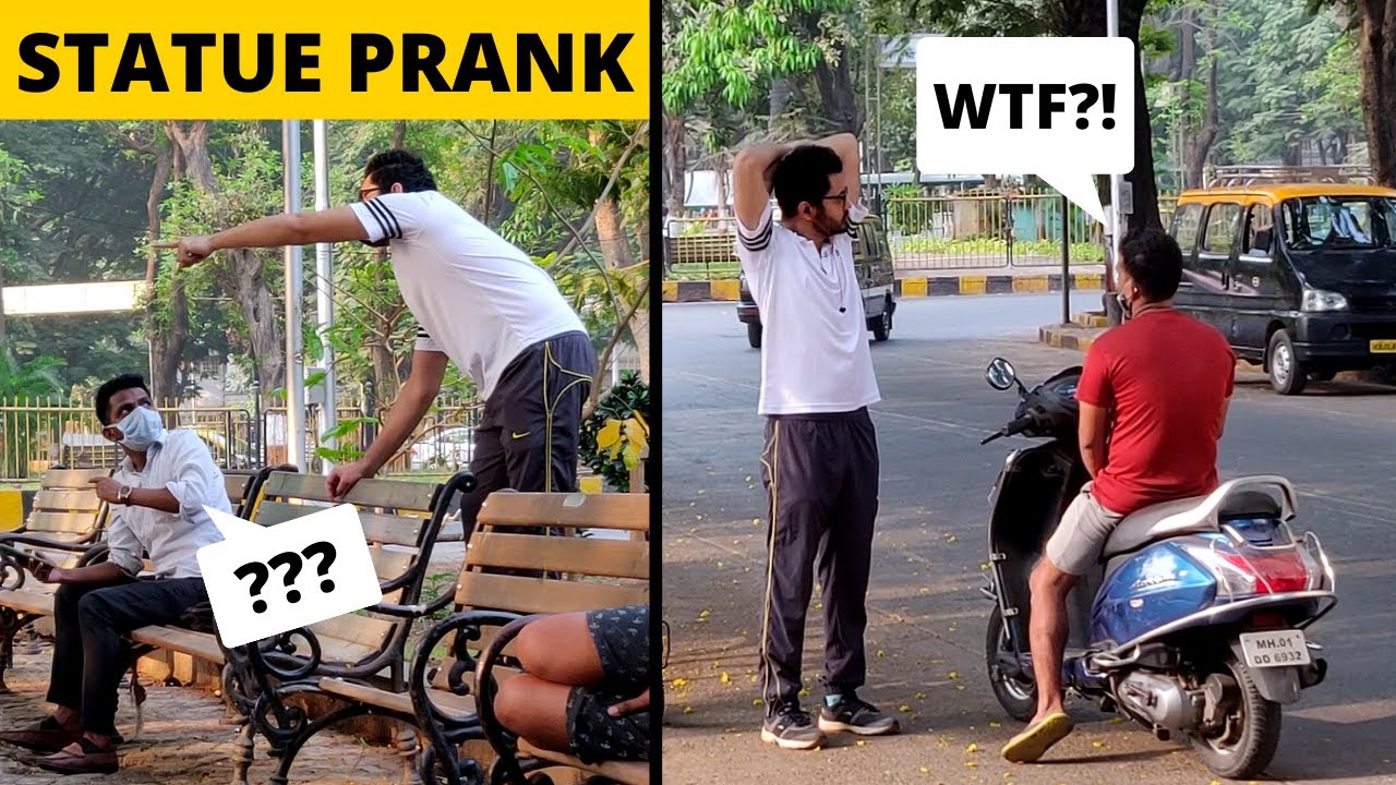 CRAZY STATUE PRANK | HILARIOUS REACTIONS | MANNEQUIN PRANK 2021 | BWN