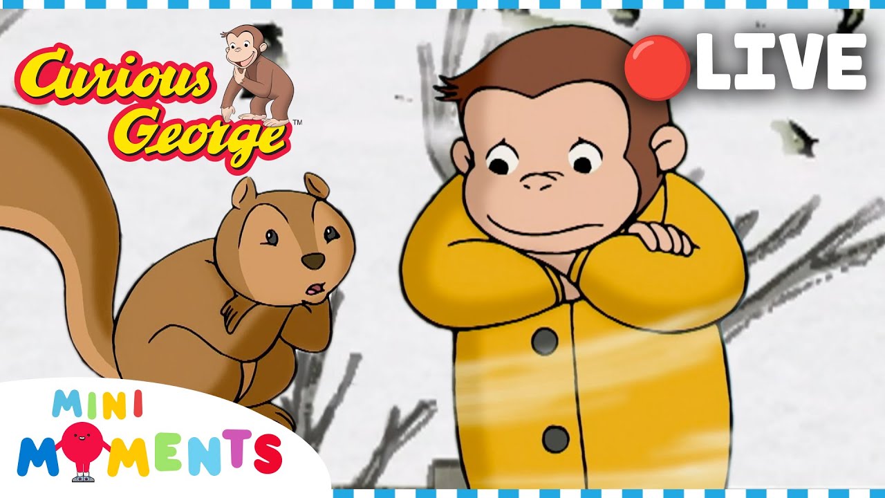 LIVE 🔴 George's Snowy Winter FUN! ❄️ 🐵 Non-Stop Curious George Episode Clips 🐵 Mini Moments