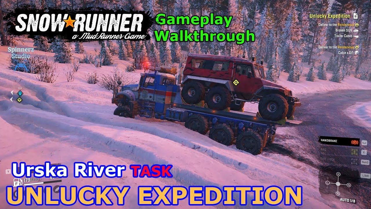 SnowRunner - Unlucky Expedition | Urska River Task - Amur, Russia | Phase 4