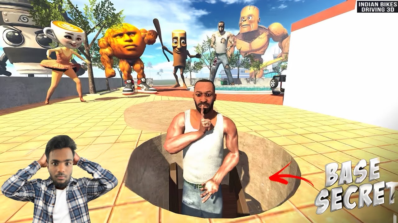 FRANKLIN SAVING HIS HOUSE FROM BRAINROTS - INDIAN 🇮🇳 BIKE DRIVING 3D