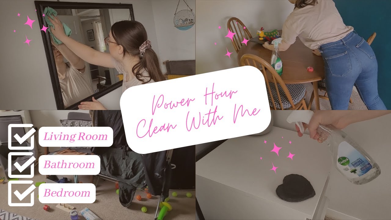POWER HOUR SPEED CLEAN WITH ME / CLEANING MOTIVATION 2023