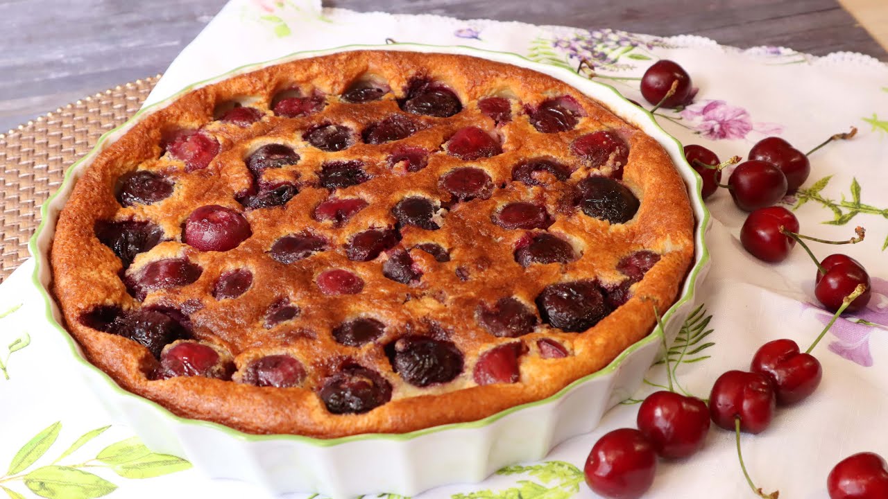 TARTA DE CEREZAS 🥧 🍒🍒 FACIL Y RAPIDA