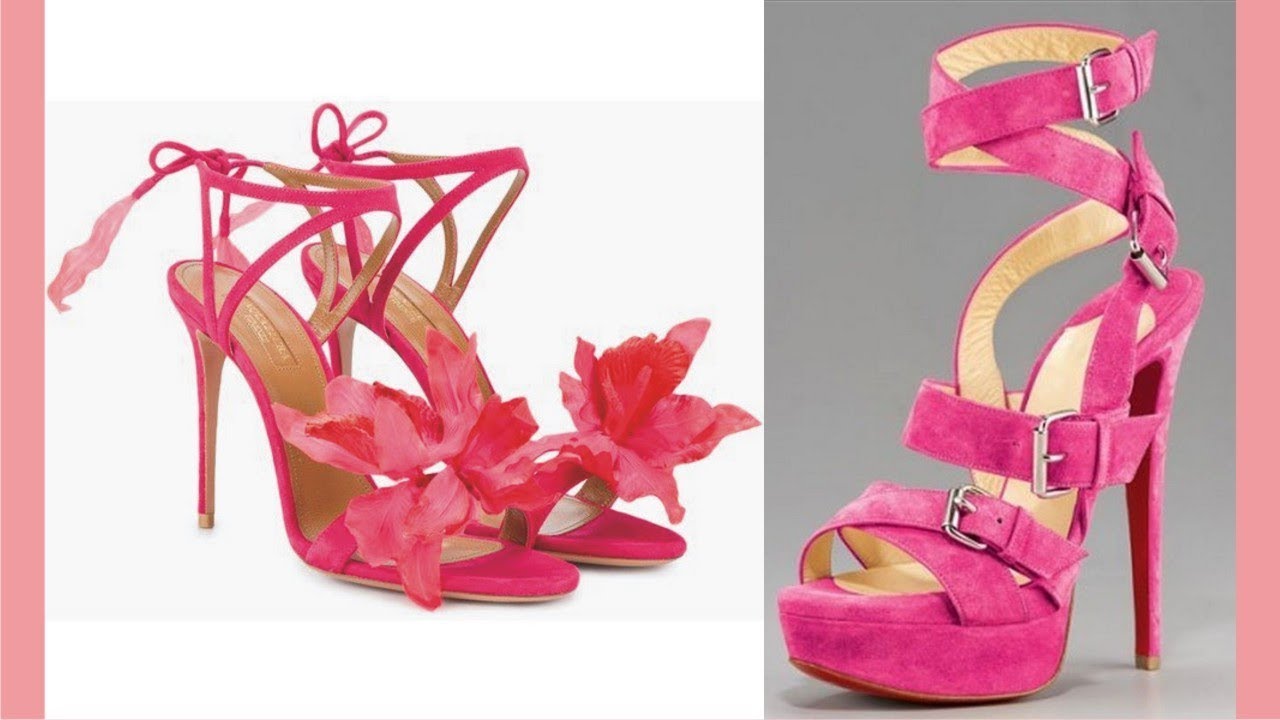 Cute Pink Sandals High Heel