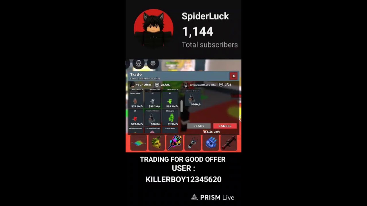 SAB TRADING AND BLOX FRUIT ID PROFILE SOON.. 🔥
