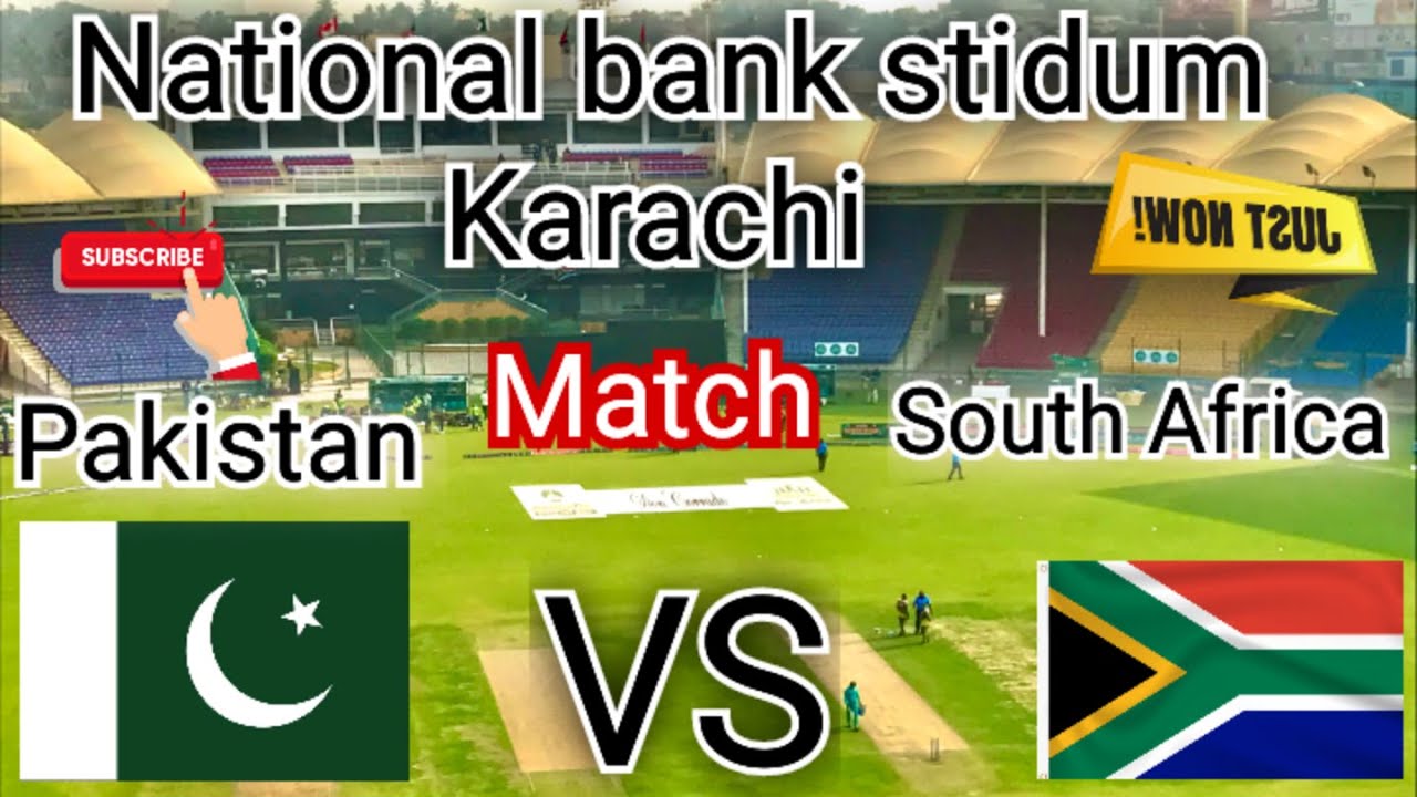 Pakistan vs South Africa Under-18 Match National Bank Karachi Creative commons channel=Niaz ahmad