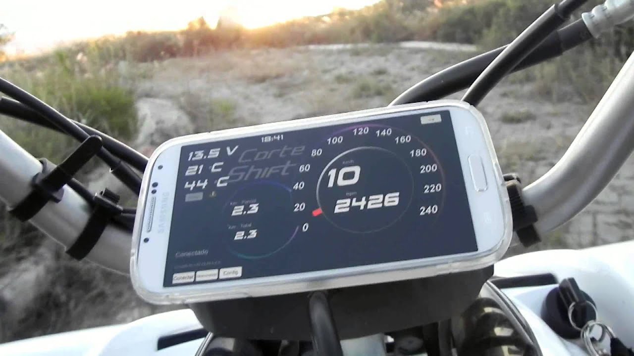 Tu Smartphone en tu Moto! Cuatri, Karting Tacómetro, Velocímetro, Odómetro