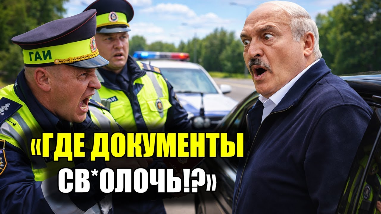 «Ваши документы!» — ГАИ не узнали Лукашенко и потребовали документы