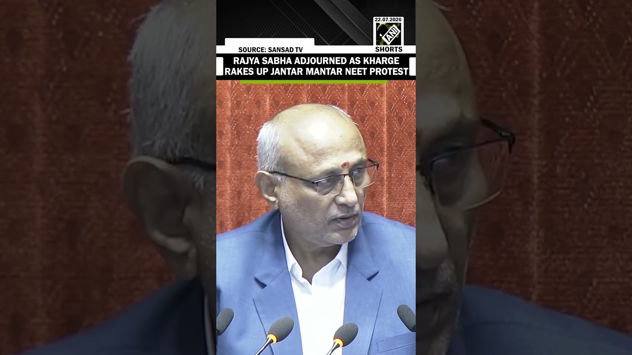 Rajya Sabha adjourned again after Mallikarjun Kharge interrupted during speech on NEET protest row