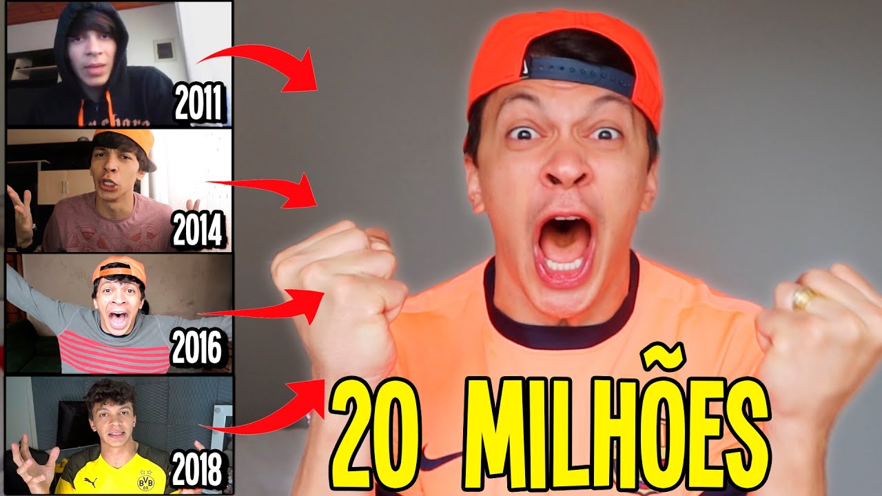 20 MILHÕES DE INSCRITOS!!! OBRIGADO YOUTUBE!