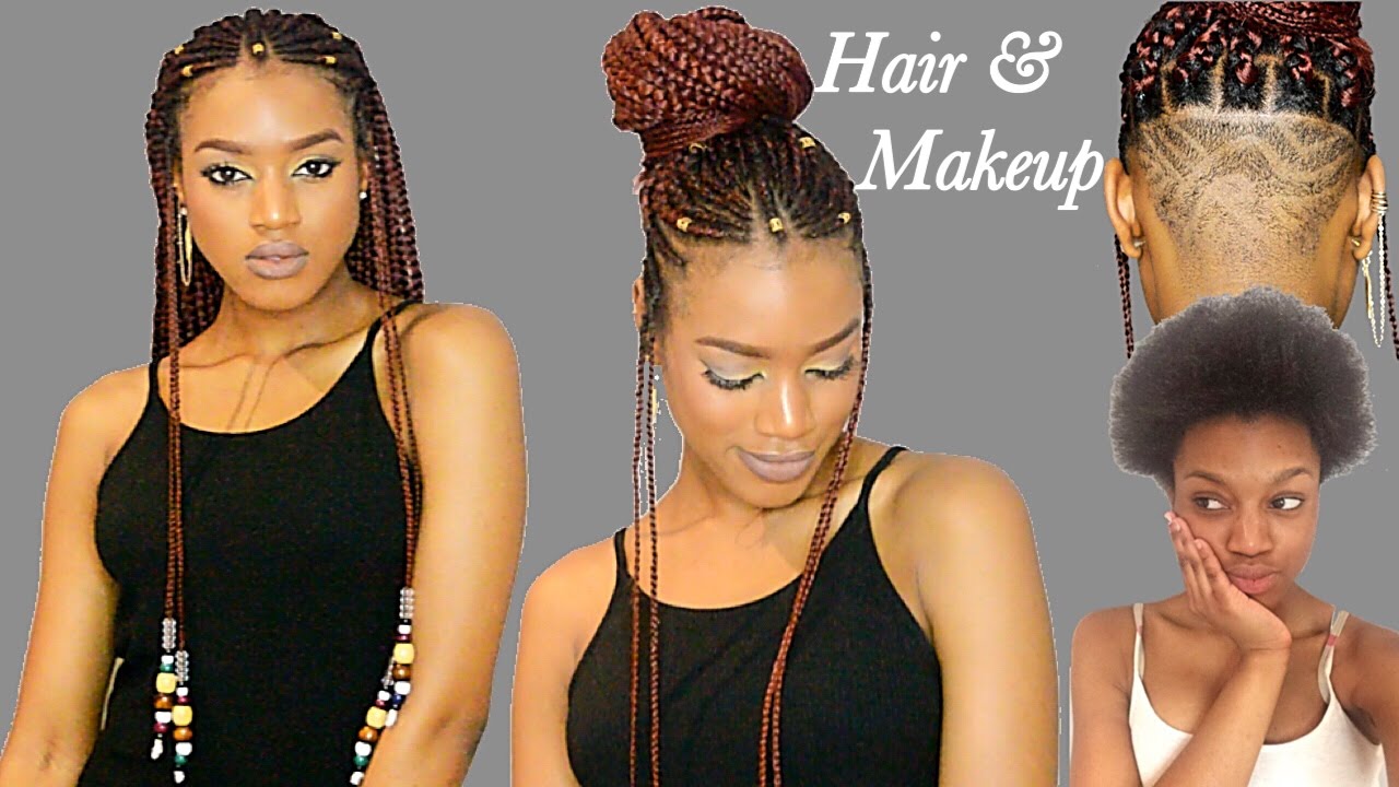 Fulani Braids & Beads + Undercut Transformation | Crochet Method | Summer Hairstyles 2017