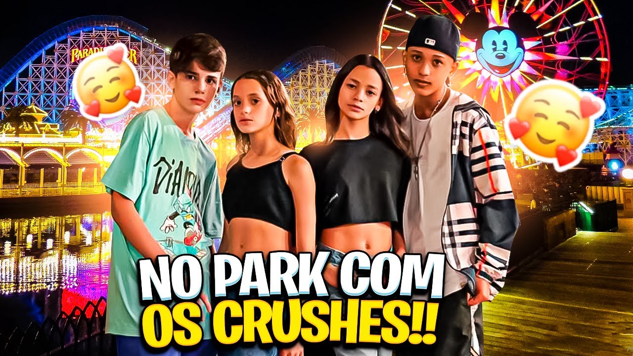 FOMOS NO PARK DE DIVERSÃO COM NOSSOS CRUSHES - MILLENA E MANU MAIA