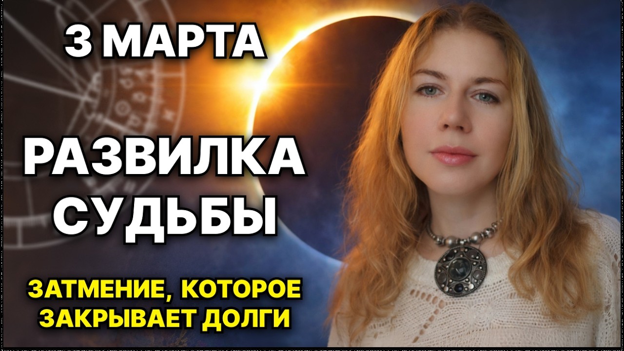 3 МАРТА 2026 — ЗАТМЕНИЕ, КОТОРОЕ ЗАКРЫВАЕТ ДОЛГИ | Кармический сброс