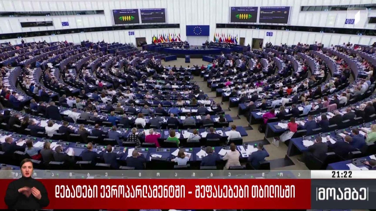 დებატები ევროპარლამენტში - შეფასებები თბილისში