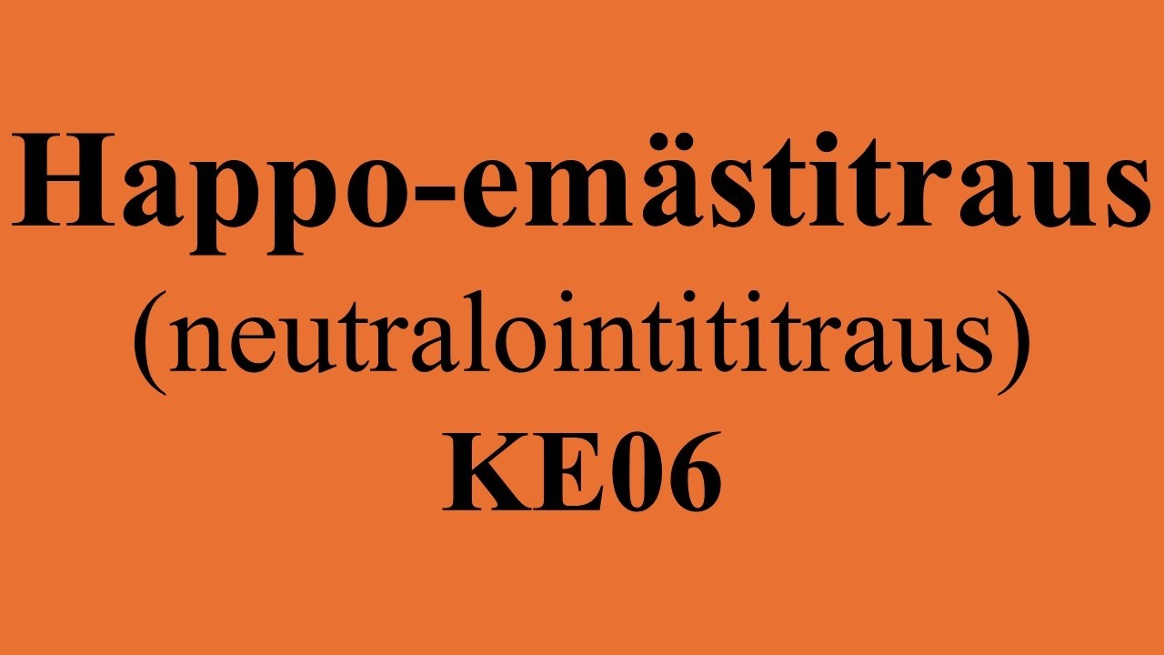 Neutralointititraus (KE06)