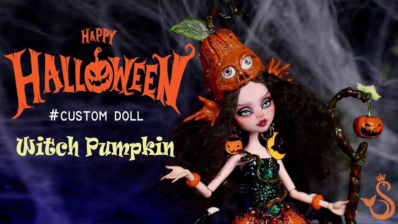 Pumpkin Witch - HALLOWEEN DOLL OOAK - Monster High Custom doll - Sang Bup Be